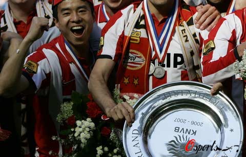 Sun - first Chinese int'l to win European league title