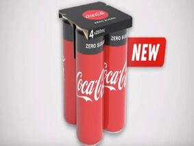 可口可乐推出环保的新型纸包装