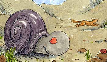 Mr. Coyote meets Mr. Snail