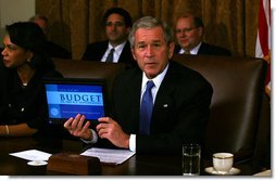 President Bush Meets with Cabinet, Discusses Budget