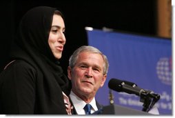 President Bush Discusses Importance of Freedom in the Middle East