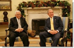 President Bush Meets with President Mahmoud Abbas of the Palestinian Authority